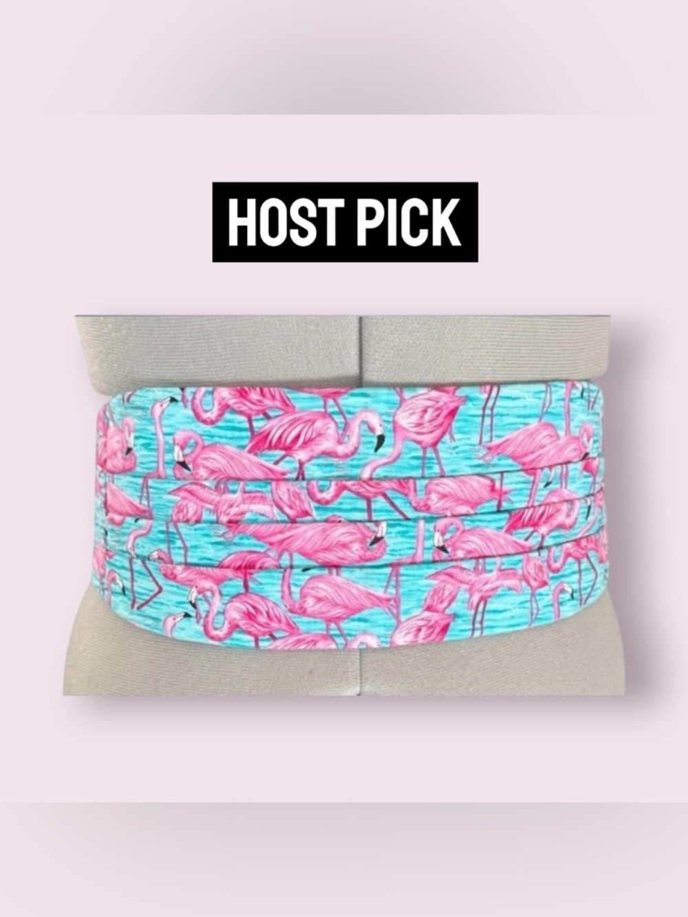 Flamingo Print Cumberbund - Adjustable- Prom Wedding Humor - Host Pick!